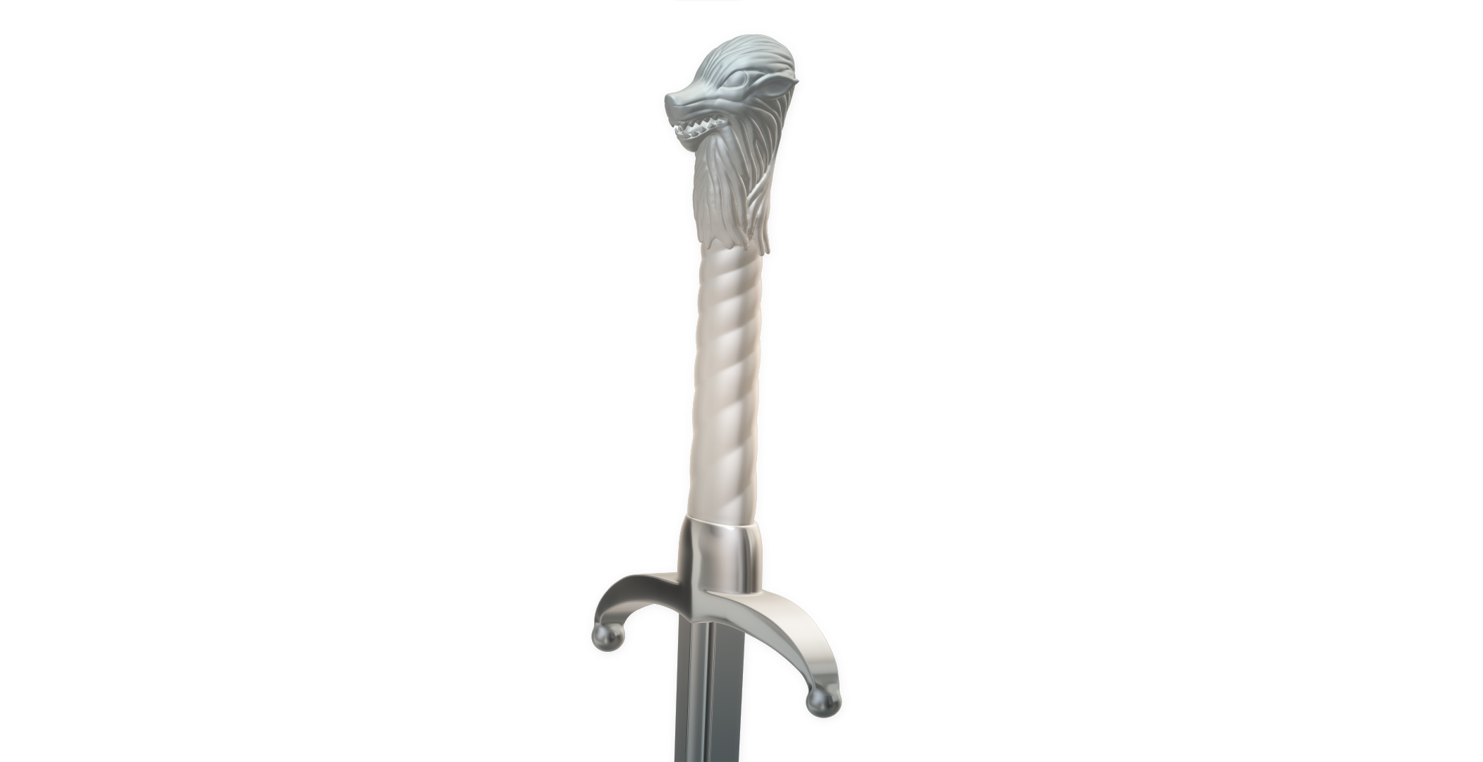 3D-model for 3d-printing of longclaw sword of jon snow of game of thrones