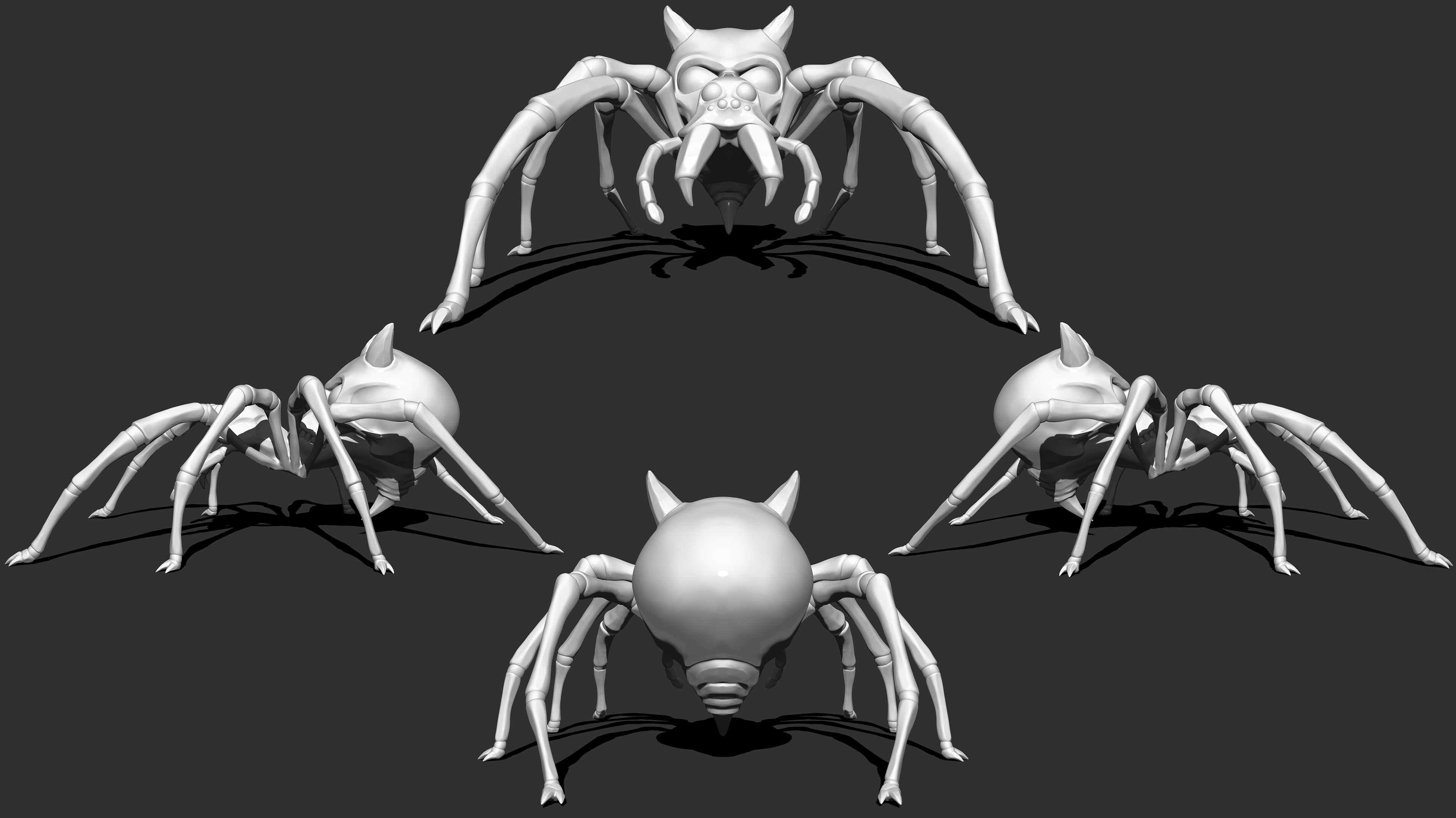 SKULL SPIDER STYLIZED ALL-SIDES